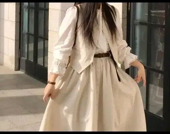 ヘリンボーン ベスト セットアップ ブラウン ミミブティック