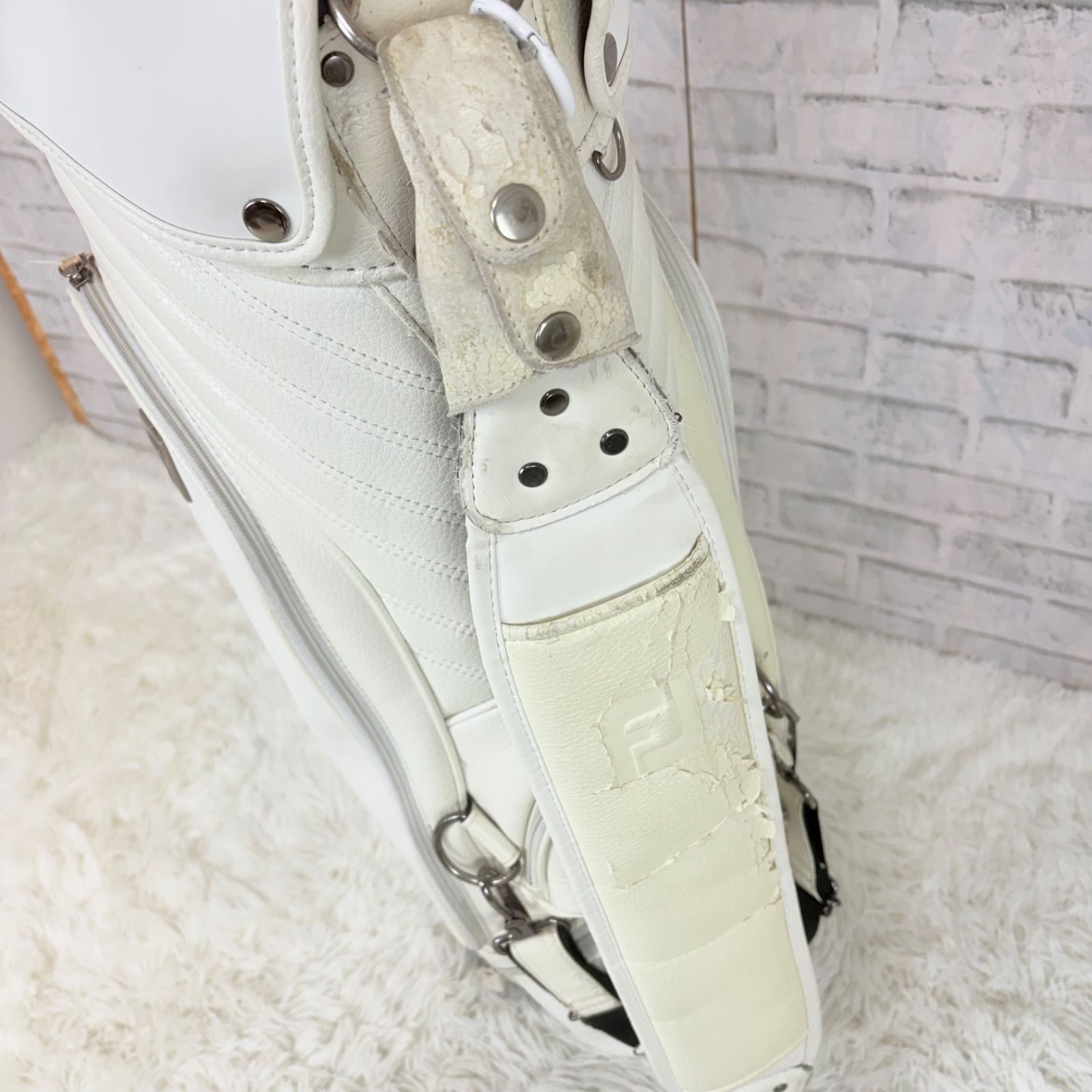 最終価格✨FootJoy フットジョイ スタンド式 キャディバッグ ホワイト Foot joy FJ フットジョイ キャディバッグ ゴルフバッグ golf ホワイト