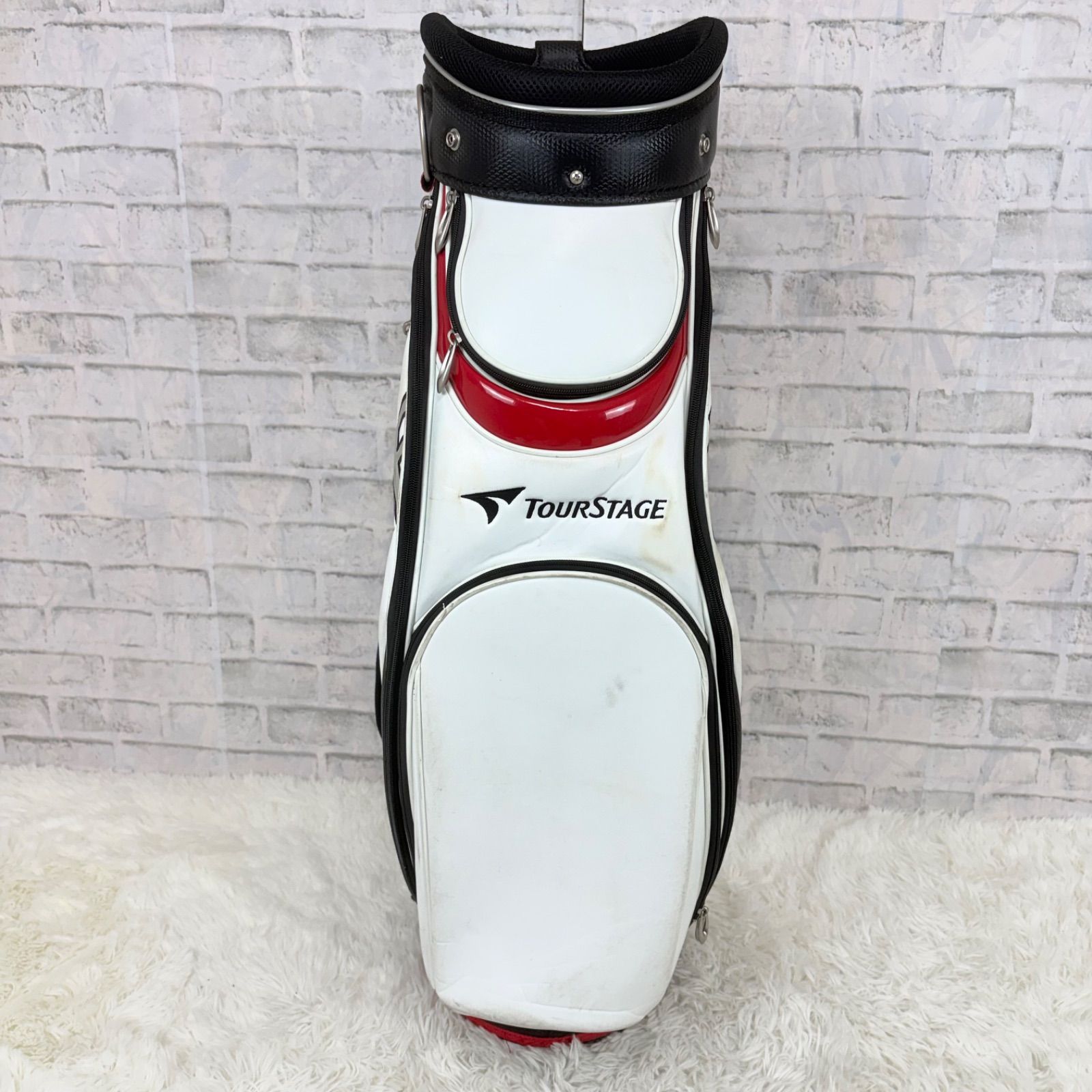 TOURSTAGE ツアーステージ キャディバッグ ゴルフバッグ golf ホワイト