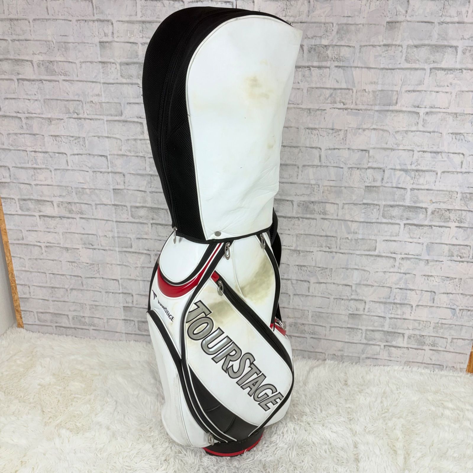 TOURSTAGE ツアーステージ キャディバッグ ゴルフバッグ golf ホワイト