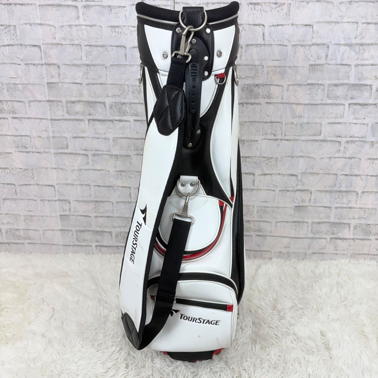 TOURSTAGE ツアーステージ キャディバッグ ゴルフバッグ golf ホワイト