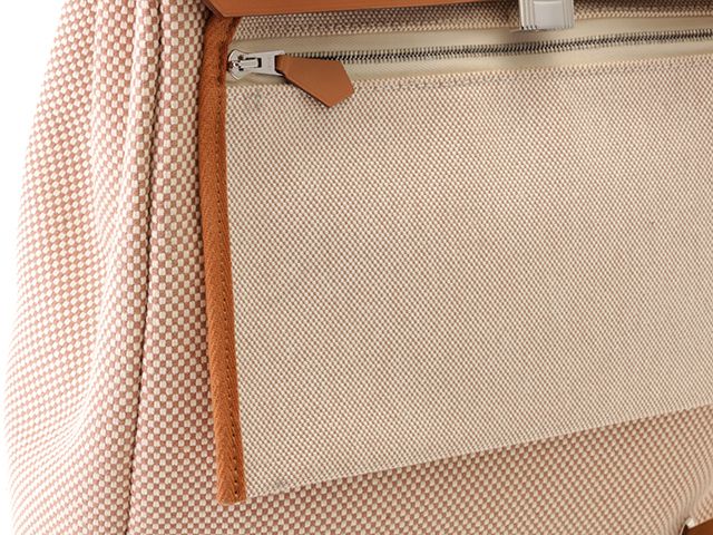HERMES エルメス エールバッグジップアドMM ナチュラル/ブラウン HERMES エルメス エールバッグジップアドMM ナチュラル/ブラウン