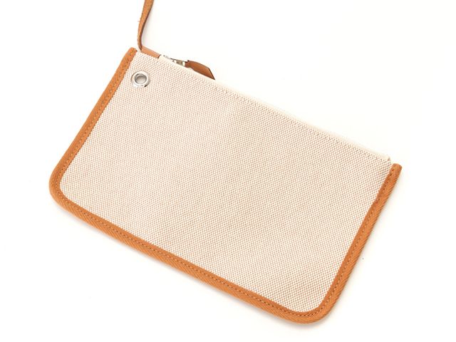 HERMES エルメス エールバッグジップアドMM ナチュラル/ブラウン