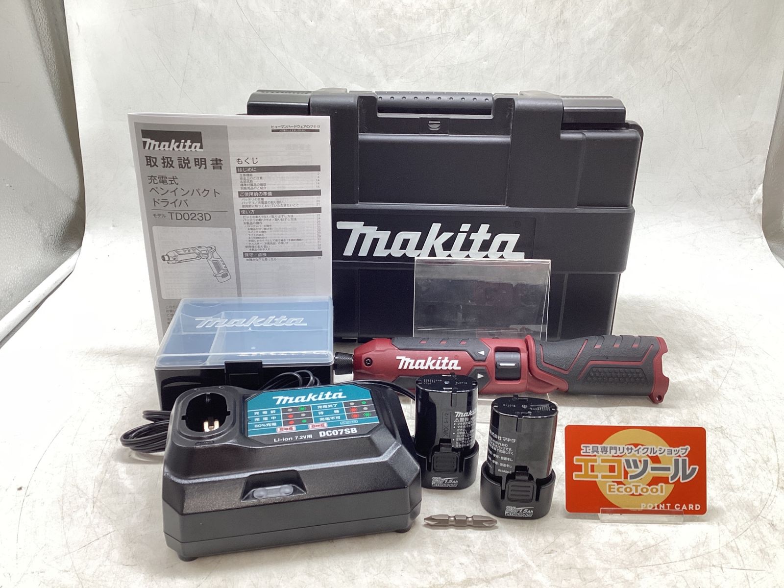 【未使用】Makita/マキタ TD023DHXAR ☆ 7.2V充電式ペンインパクトドライバ【オーセンティック レッド】 [IT_NPESU][豊田][M04]