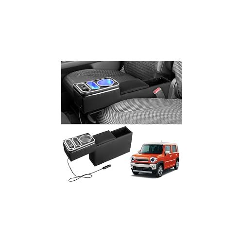 R◆Auto Spec ハスラー コンソールボックス MR52S MR92S アームレスト Xグレード専用 フレアクロスオーバー 肘置き センターコンソール 車内収納 ドリンクホルダー Type-C Type-A USB充電 RGB 7色LE b8f52703