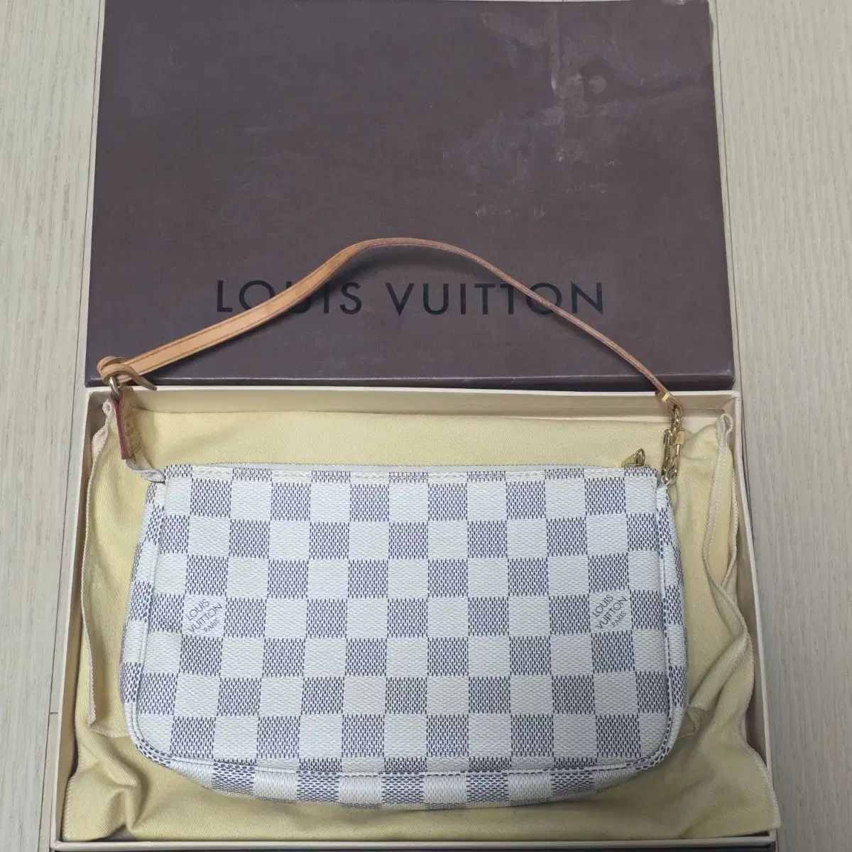 ルイヴィトン 正規品 ミニポシェット アクセソワール ダミエ アズール