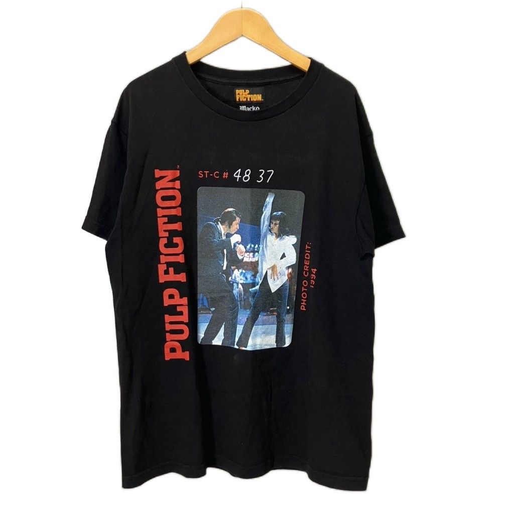 ワコマリア WACKO MARIA PULPFICTION Tシャツ カットソー ムービーTee 半袖 M ブラック