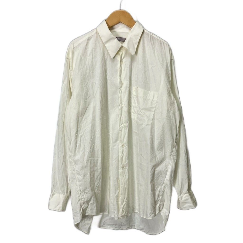 コムデギャルソンオムドゥ COMME des GARCONS HOMME DEUX アーカイブコットンシャツ ドレスシャツ 長袖 AD2002 M アイボリー DZ-B004