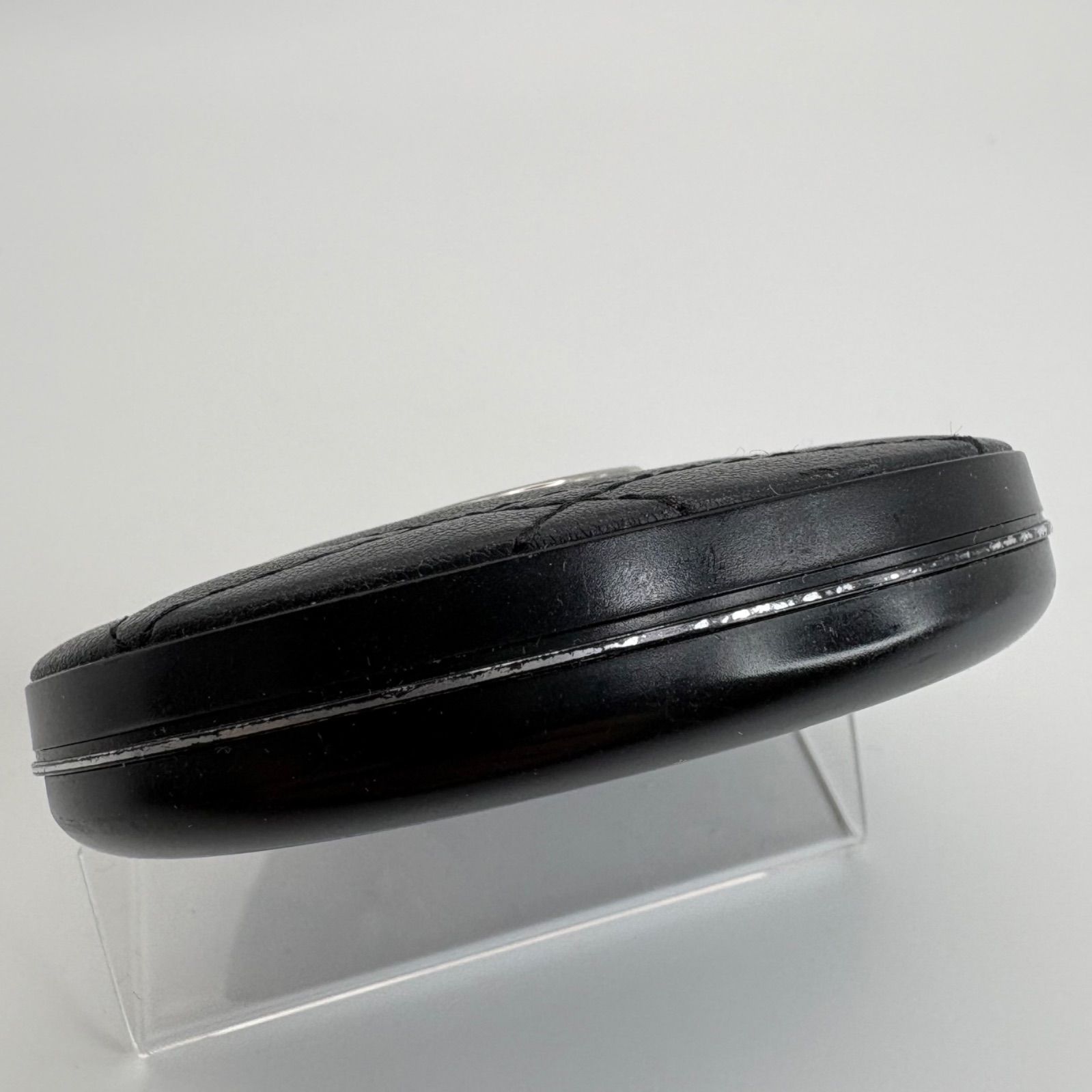 Dior ディオール ノベルティ コンパクトミラー 鏡 キルティング調 黒