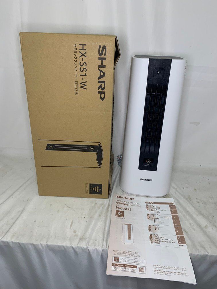SHARP シャープ プラズマクラスターセラミックファンヒーター HX-SS1-W 2024年製 カラー: ホワイト
