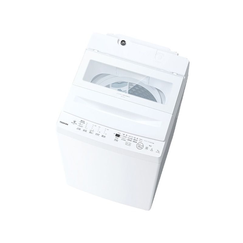 メーカー正規品 新品 東芝 洗濯機 7kg AW-7DH6(W) 全自動 ZABOON 縦型 コンパクト インバーター 低騒音