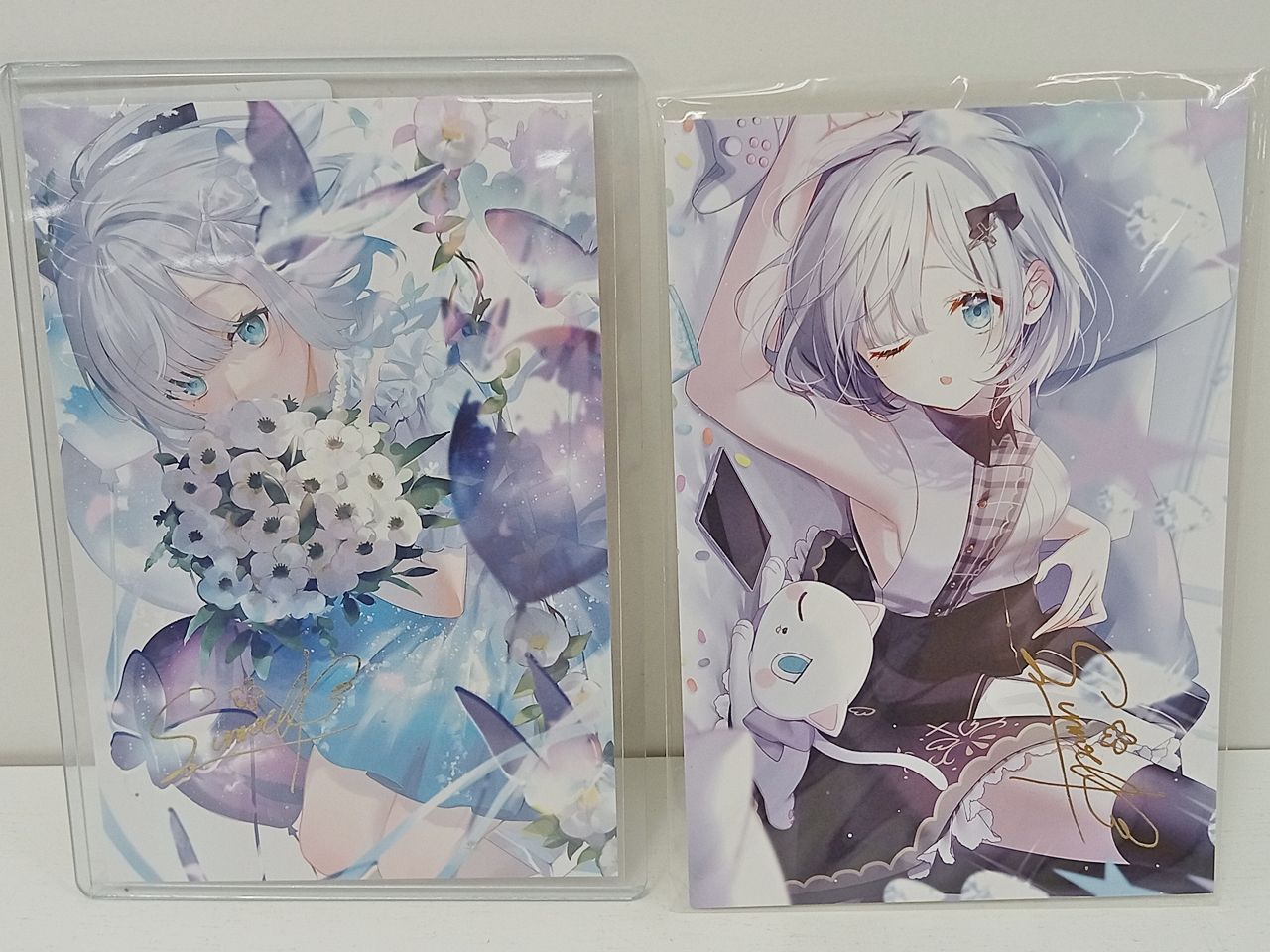 ぶいすぽっ！箔押しサイン入り ポストカード 花芽すみれ 誕生日記念
