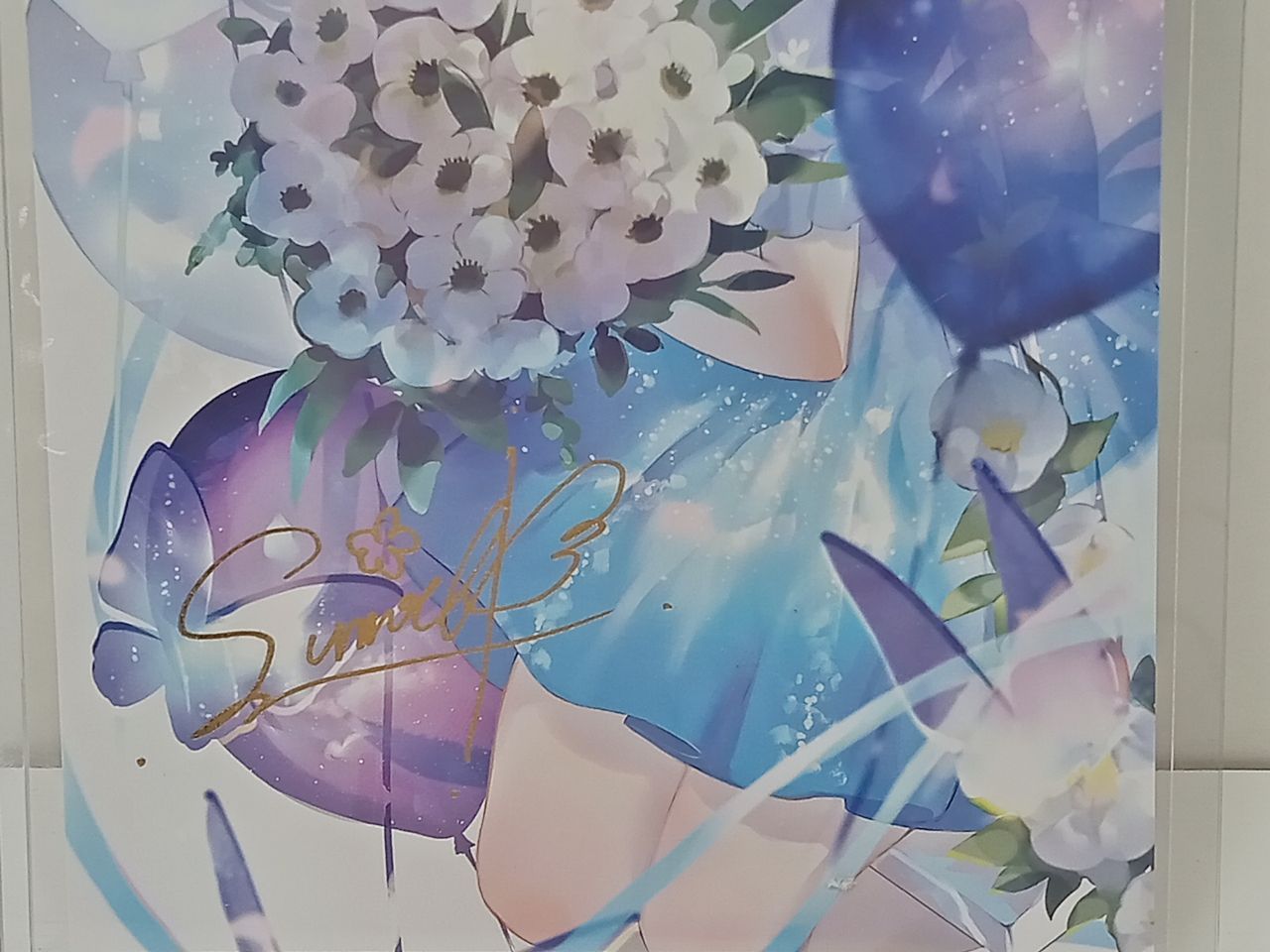 ぶいすぽっ！箔押しサイン入り ポストカード 花芽すみれ 誕生日記念