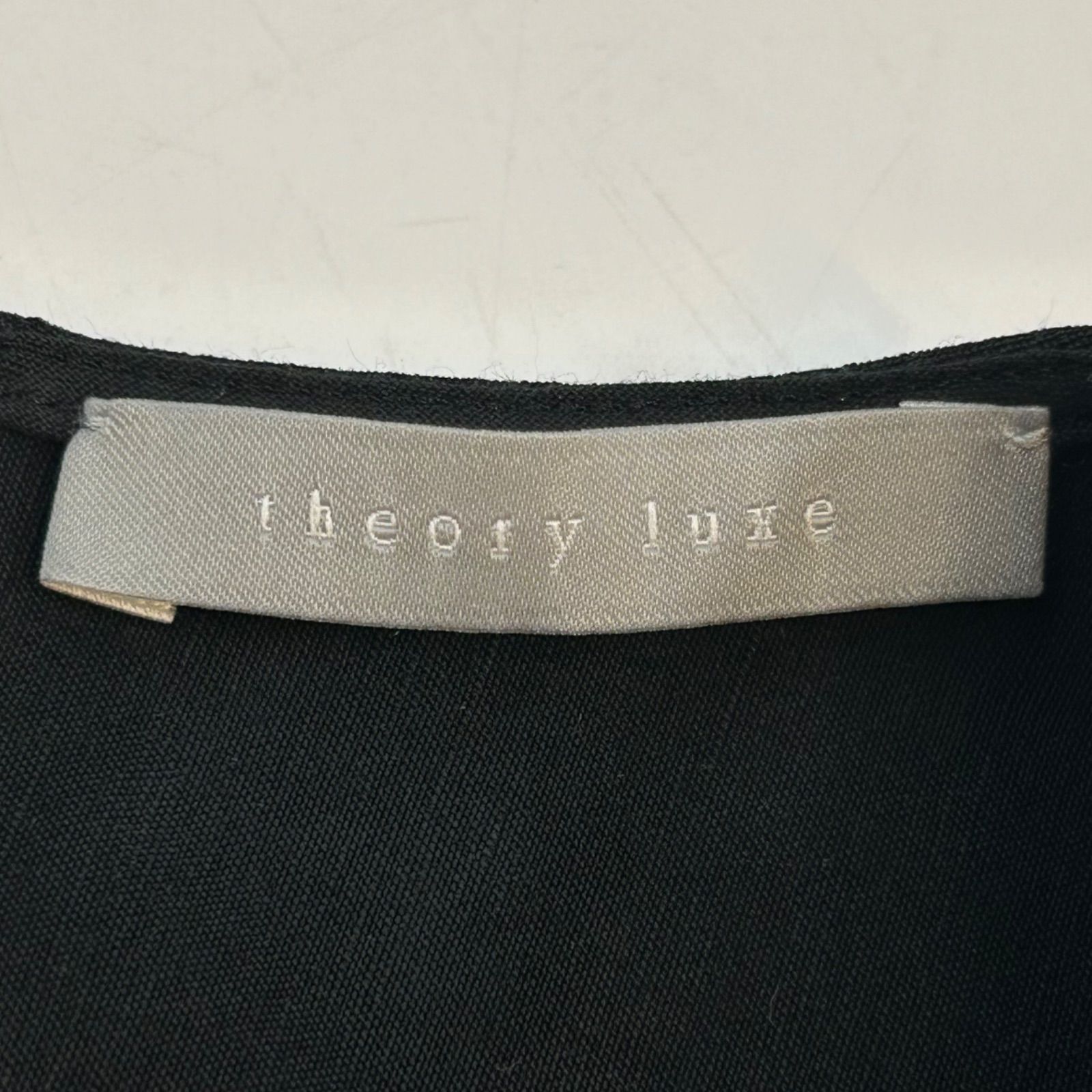 theory luxe セオリーリュクス リネンブレンドノースリーブワンピース 