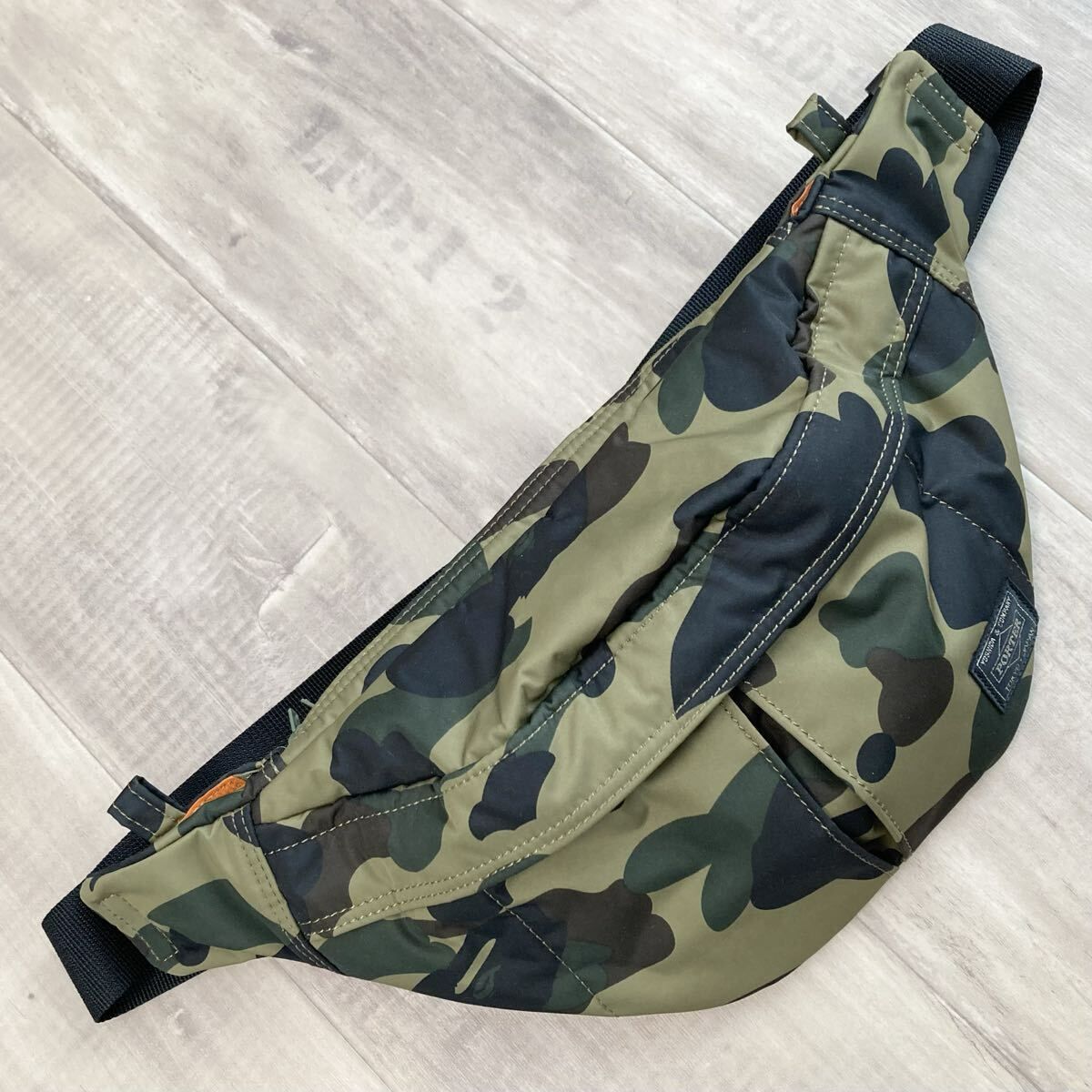 ★激レア★ ポーター × BAPE CAMO ウエストバッグ a bathing ape Bag PORTER 吉田カバン エイプ ベイプ アベイシングエイプ 迷彩 yi716