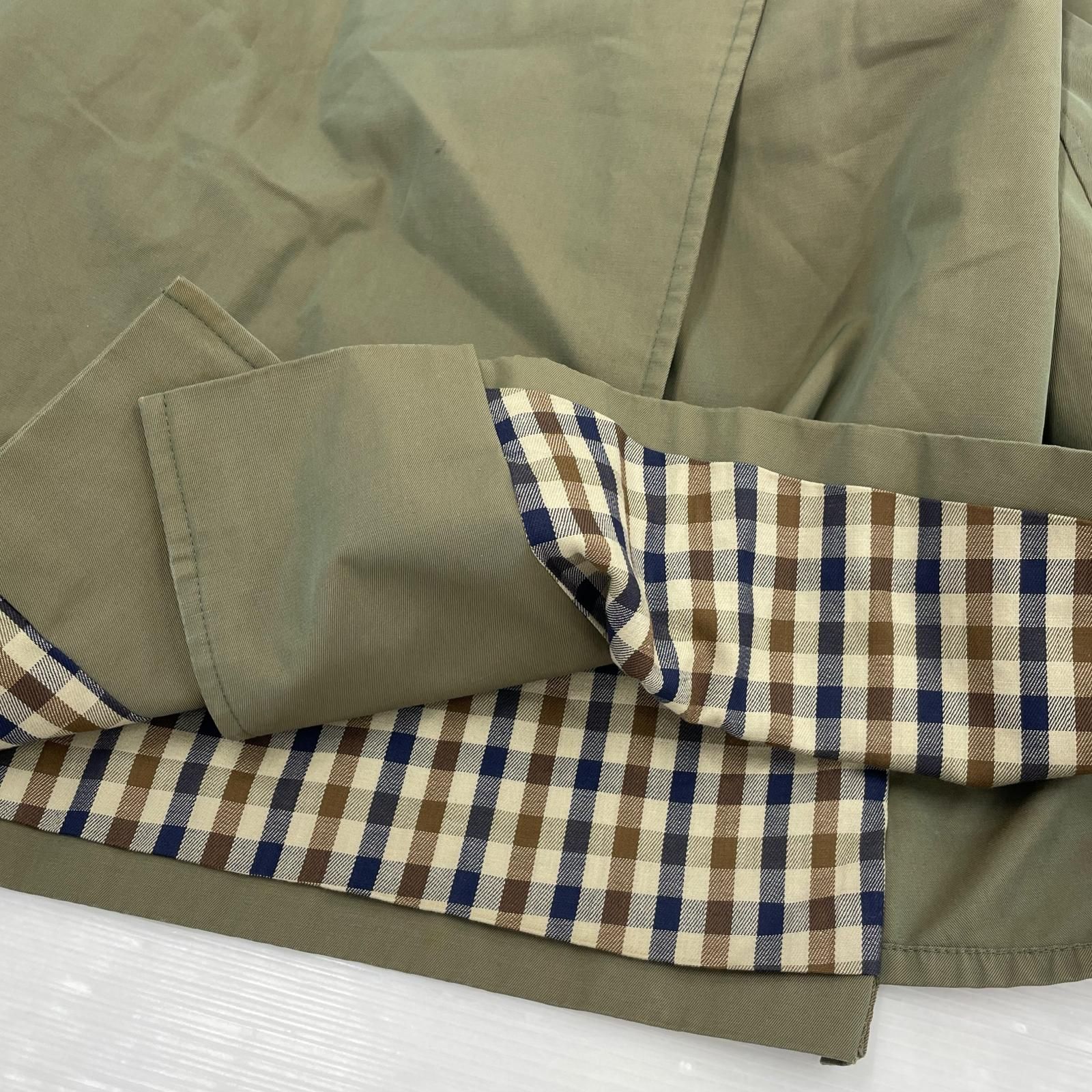 Aquascutum アクアスキュータムトレンチコート size表記なし/カーキ