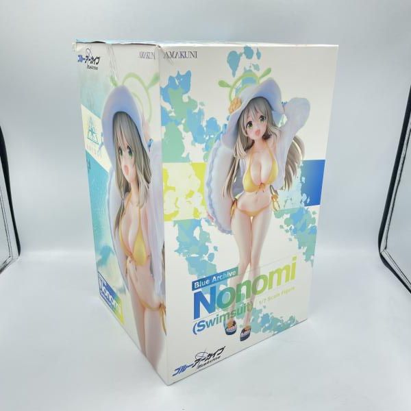 AMAKUNI ブルーアーカイブ ノノミ 水着フィギュア　箱に傷あり　開封済 中古】箱破れ)ホビージャパン ノノミ(水着) 1/7 フィギュア/ブルー