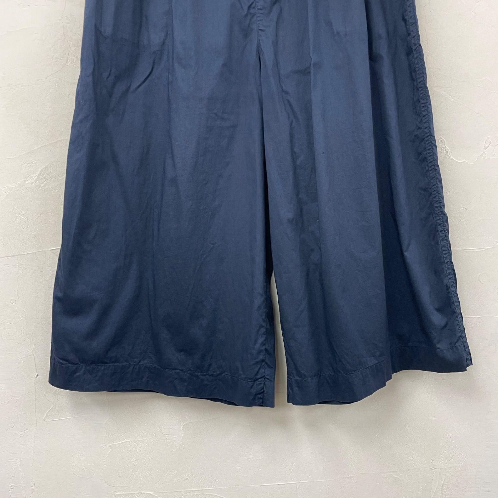 Plantation プランテーション 2タックコットンワイドクロップドパンツ