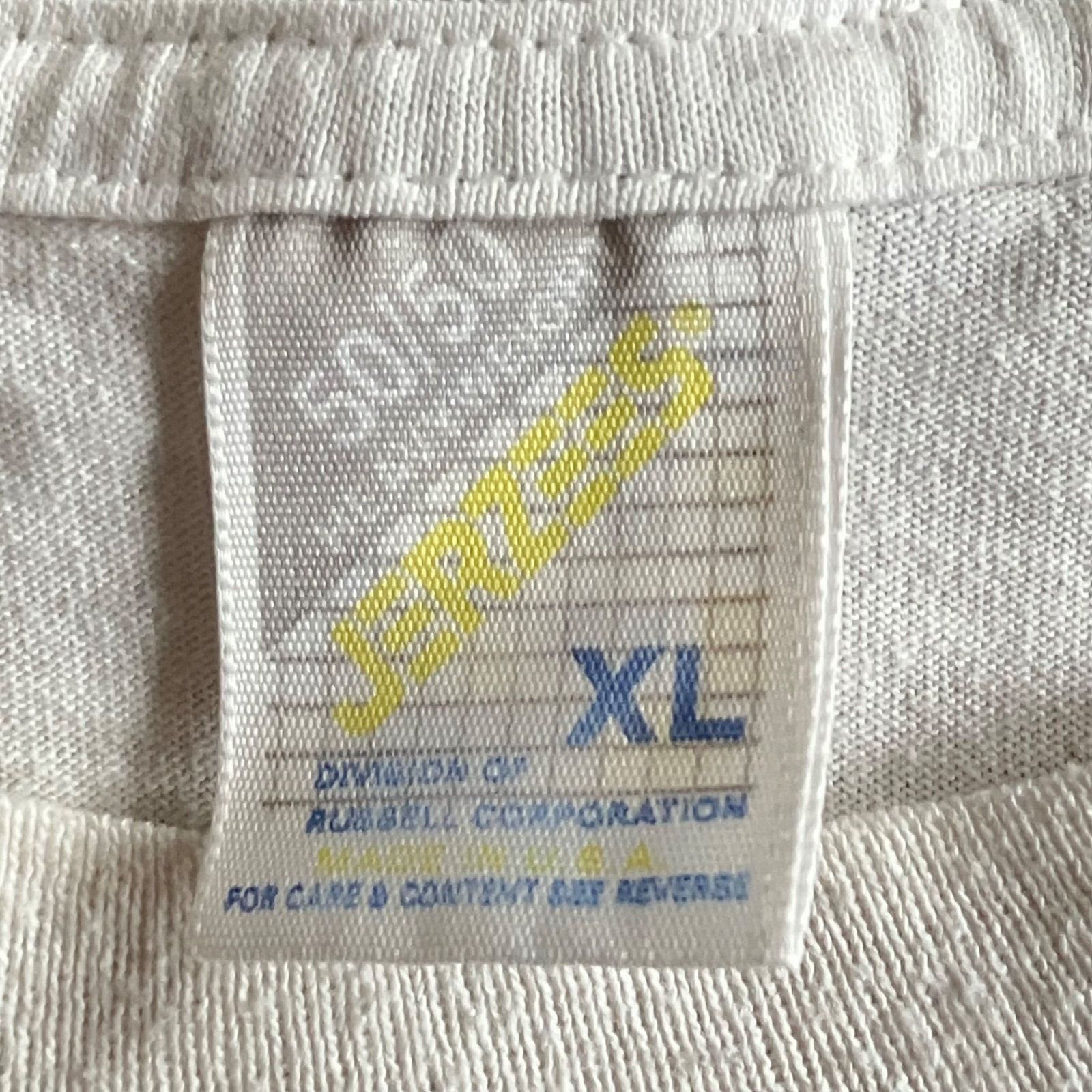 美品 90s PARTY VISION モーション ロゴ TシャツXL 白 90s PARTY VISION ホワイト XLサイズ JERZEES 山田蓮 モーション文字