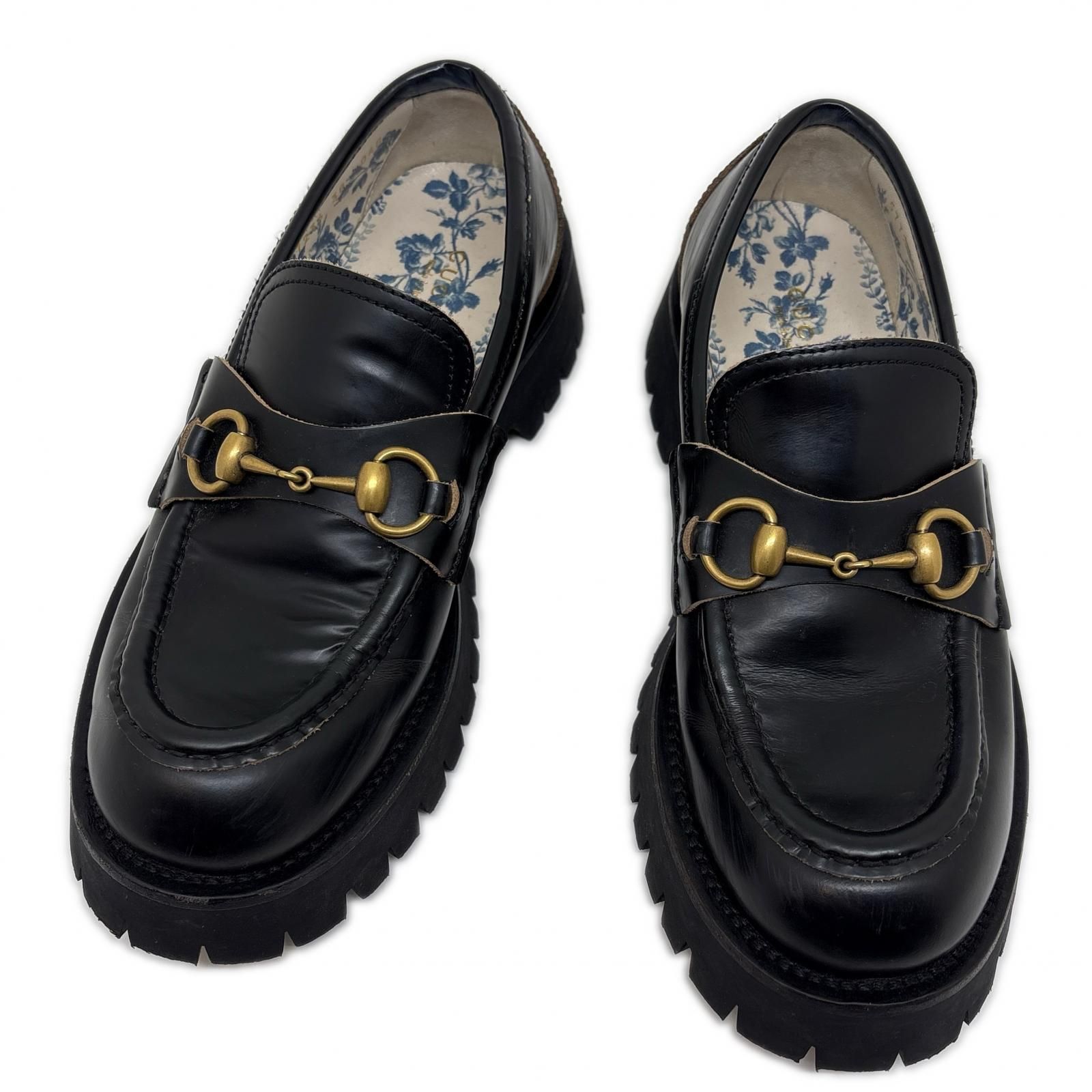 GUCCI グッチ 靴 ホースビットローファ くつ 577236 レザー ブラック