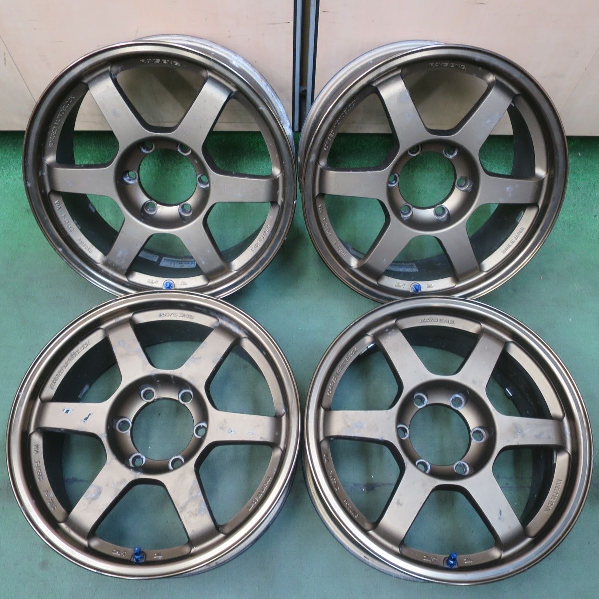 [送料無料] 4本価格★RAYS VR TE37 MONOBLOCK 鍛造 18インチ ホイール レイズ モノブロック 18×8.0J PCD139.7/6H★6061403イホ