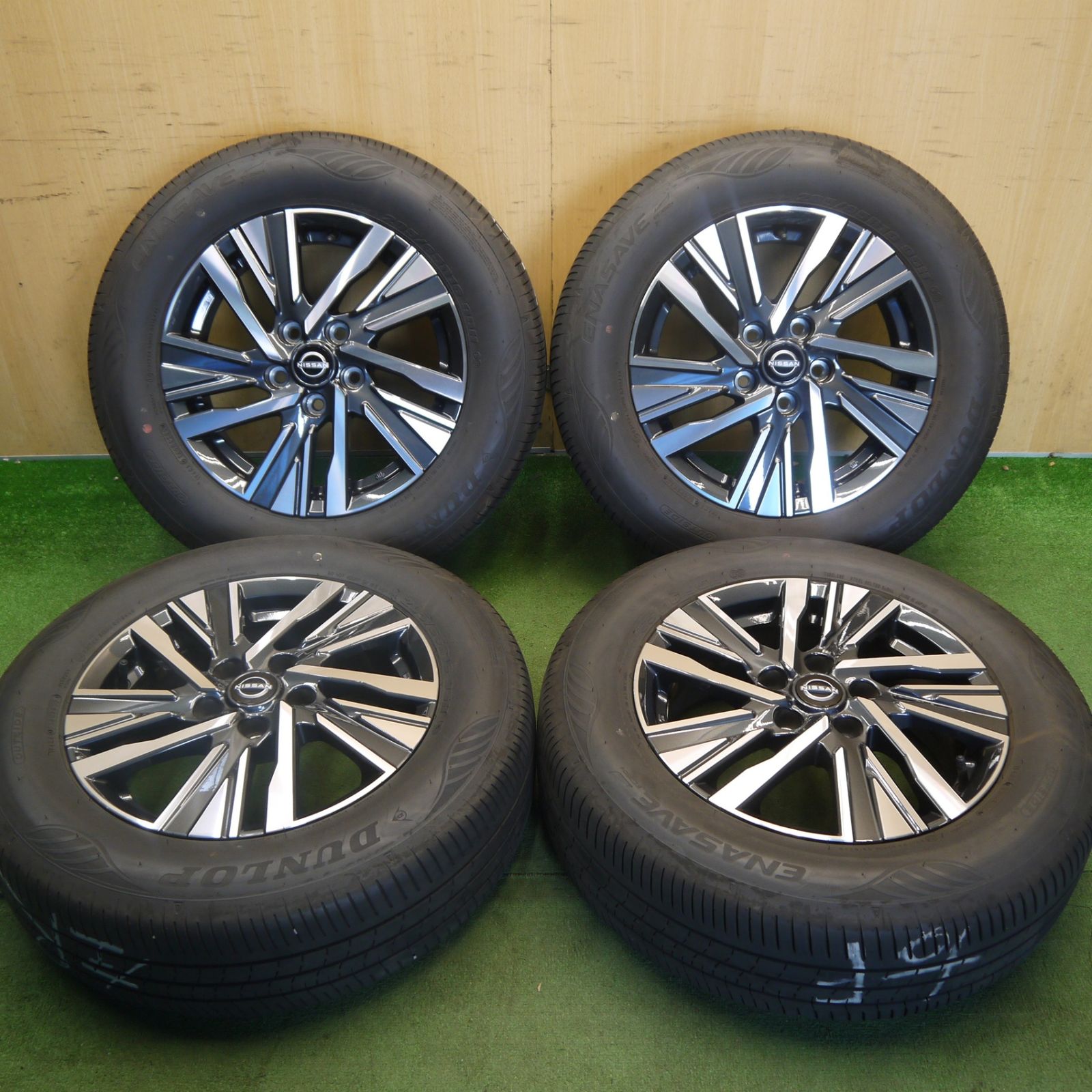 バリ溝！25年！キレイ！9分◎日産 C28 セレナ 純正 205/65R16 ダンロップ エナセーブ EC350+ 16インチ PCD114.3/5H◎6061201Hノ