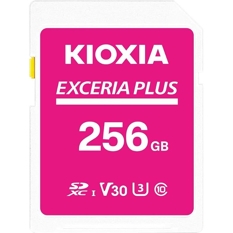 KIOXIA(キオクシア)【日本製】SDカード 256GB EXCERIA PLUS UHS-I U3 V30 Class10 SDXC 最大読出速度100MB/s 最大書込85MB/s 4K対応 国内サポート正規品 メーカー保証5年 KLNPAE256G
