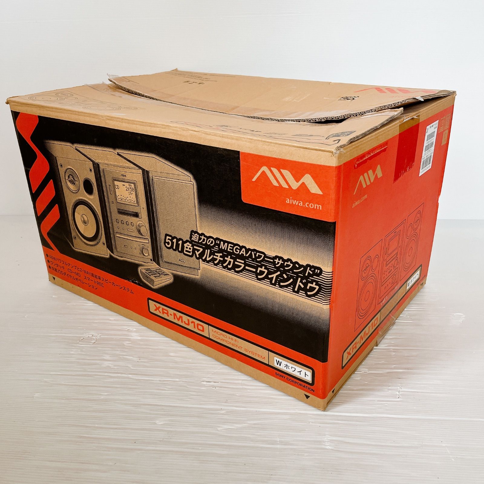 AIWA XR-MJ10 マイクロコンポ #0611-6 アイワ CD MD カセット 5.1色