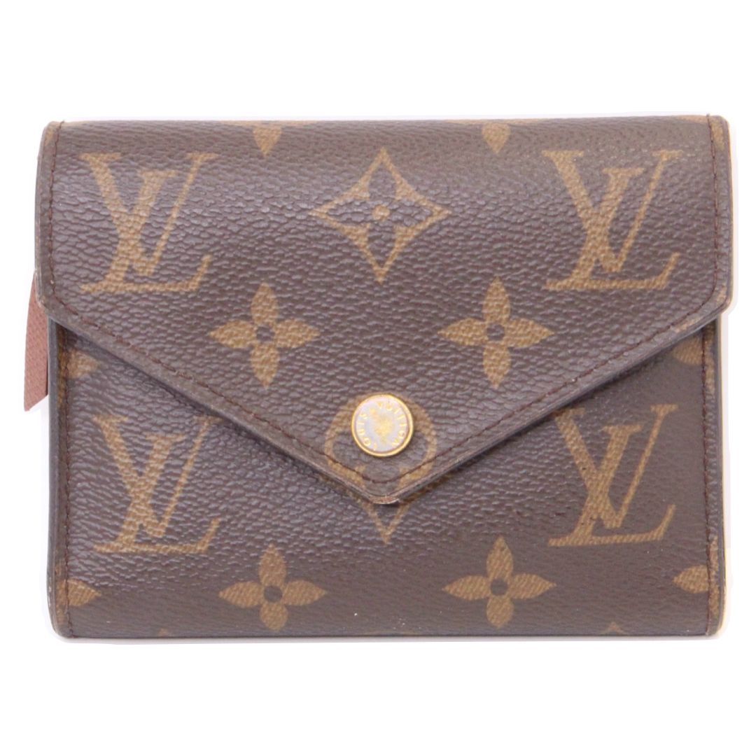 ★【LOUIS VUITTON】ルイヴィトン　M62472　ポルトフォイユ・ヴィクトリーヌ　二つ折り財布　ウォレット　モノグラム　ブラウン　レディース　ハイブランド　ゴールド金具