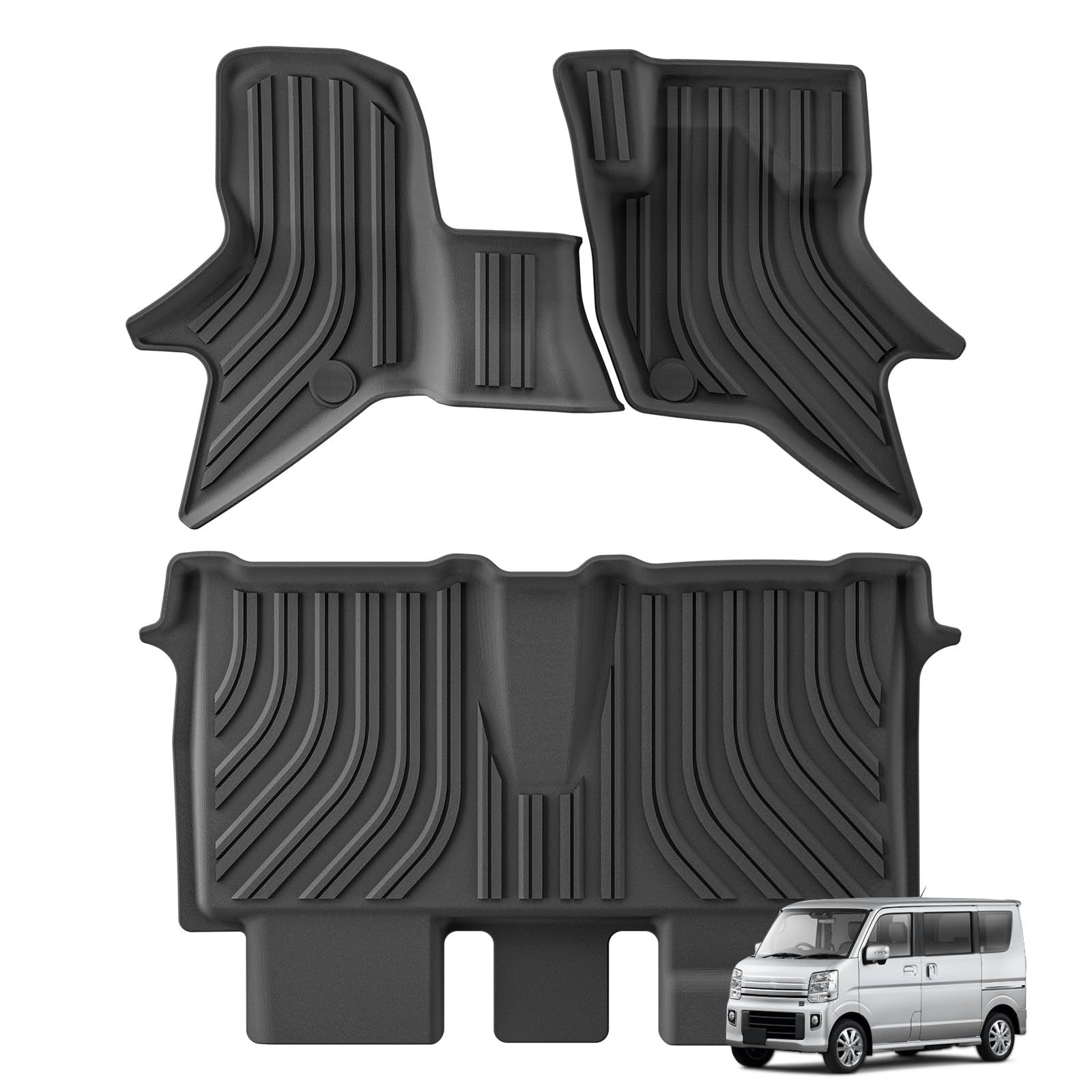 スズキ エブリィワゴン DA17W 専用 3Dフロアマット スクラムワゴン 