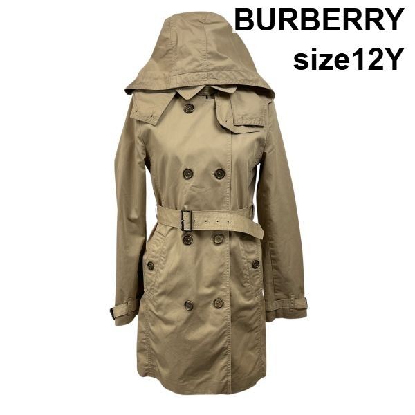 BURBERRYフード付きコート ◇ バーバリー BURBERRY フード付きトレンチコート ダブルブレスト