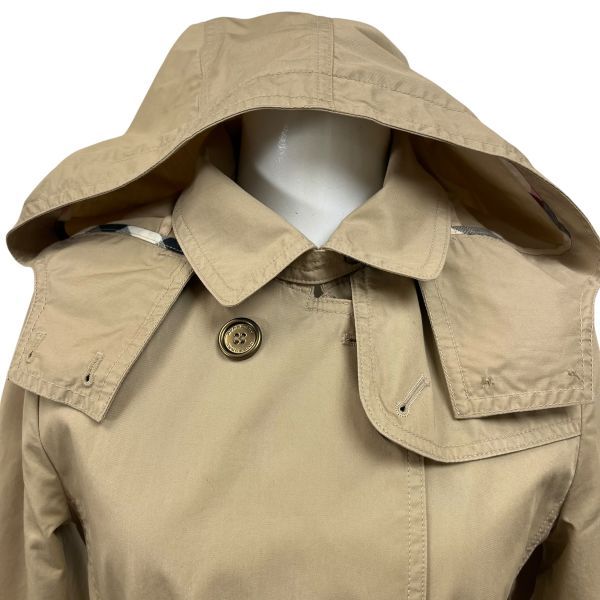 ◇ バーバリー BURBERRY フード付きトレンチコート ダブルブレスト