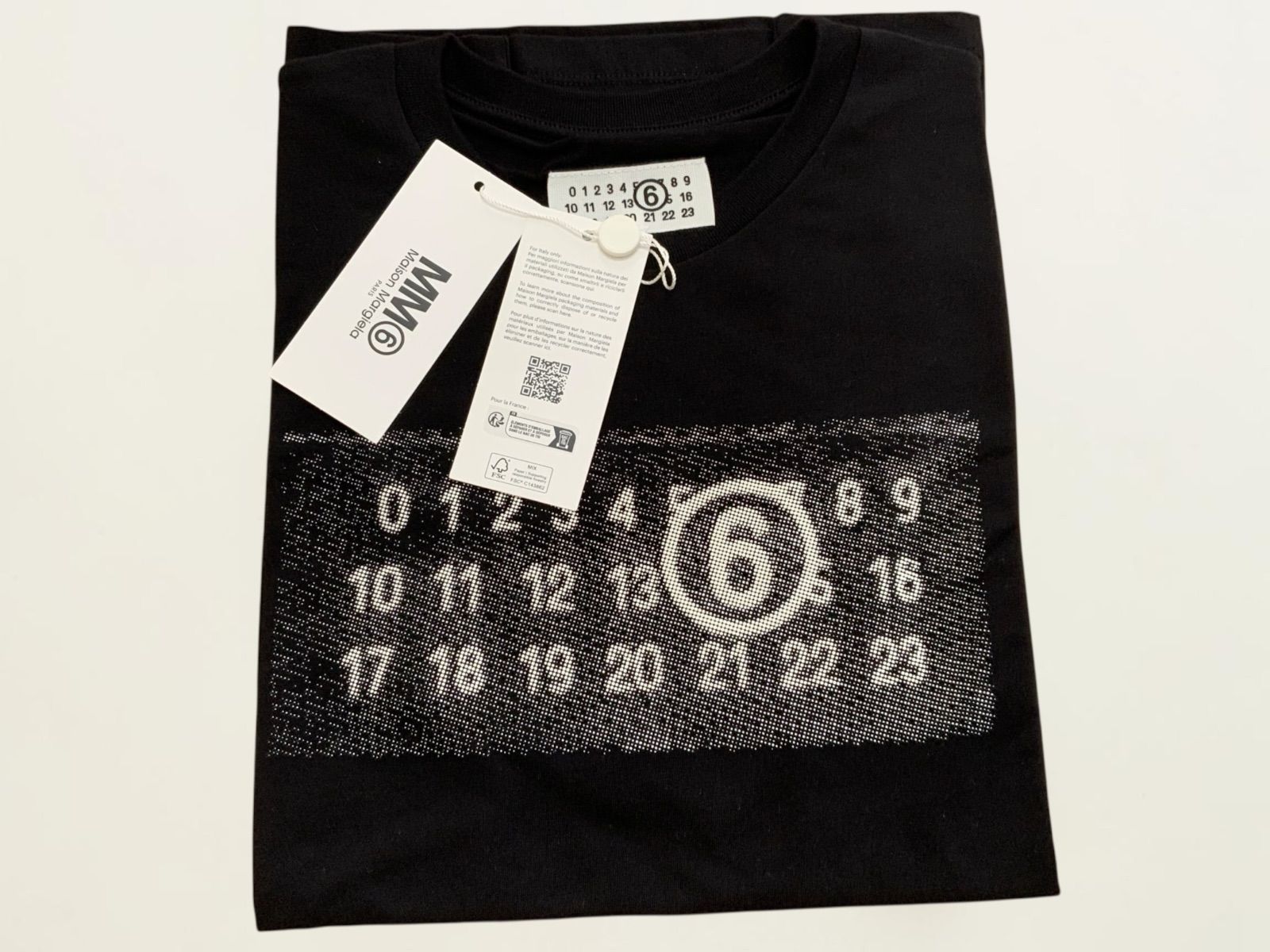 タグ付き 新品未使用 MM6 Maison Margiela カレンダーLOGO Tシャツ