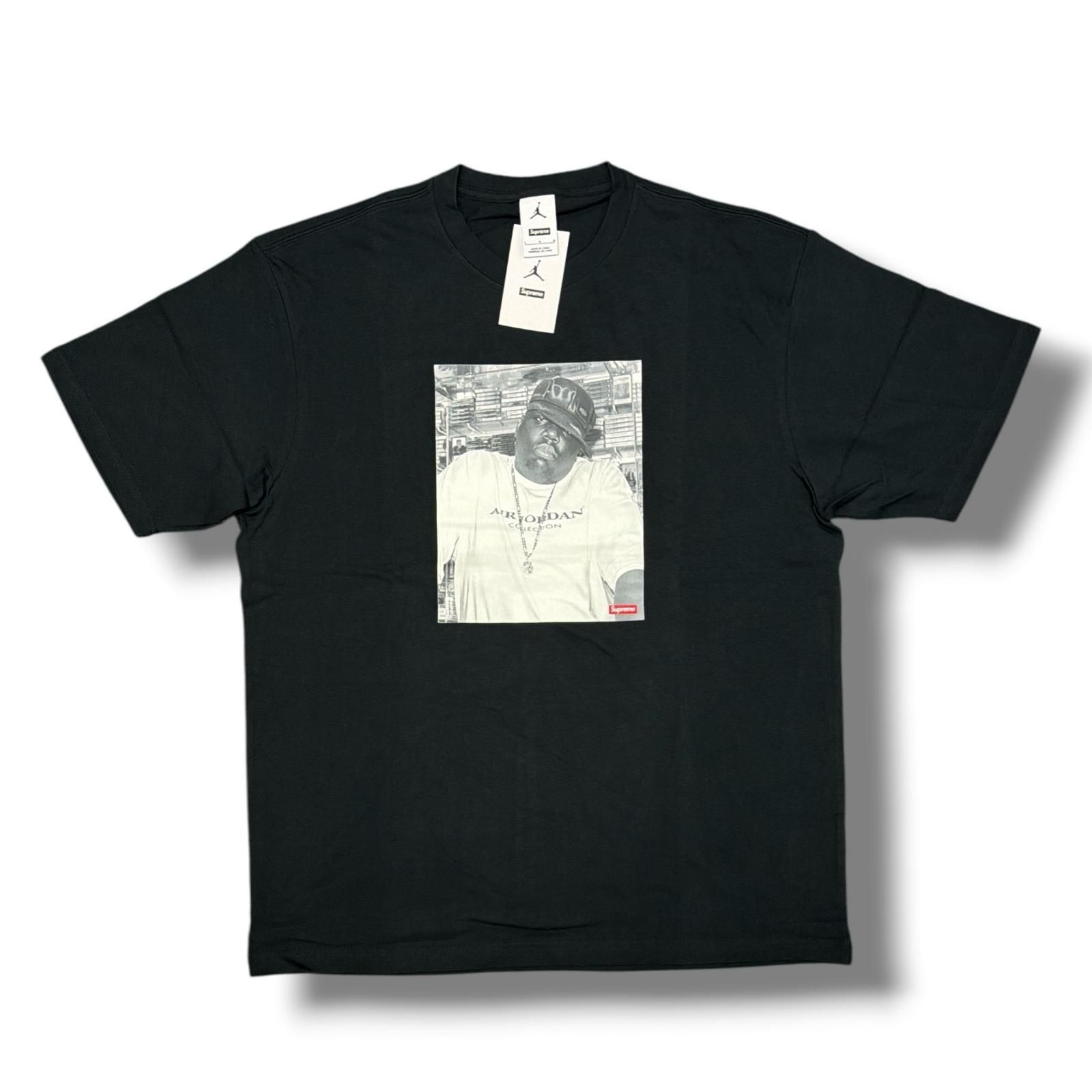 未使用 Supreme × JORDAN Biggie S/S Top ビギーTシャツ 半袖カットソー シュプリーム × ジョーダン HJ8385-010 ブラック L （1096M）