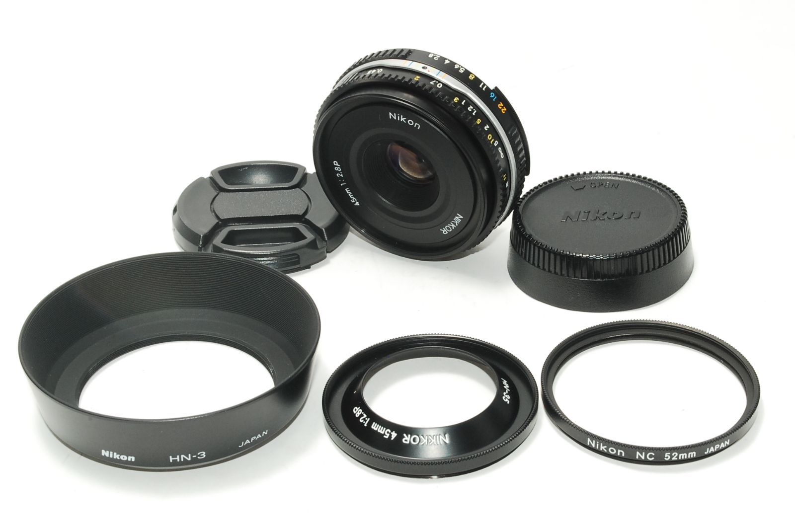 ★外観美品★ニコン Nikon Ai-S NIKKOR 45mm F2.8 P ブラック r401
