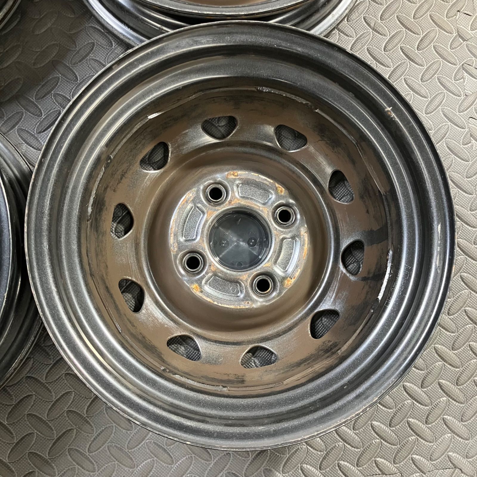 ウェッズ キャロウィン 純正スチールホイール 12×3.5J+45 PCD100/4H