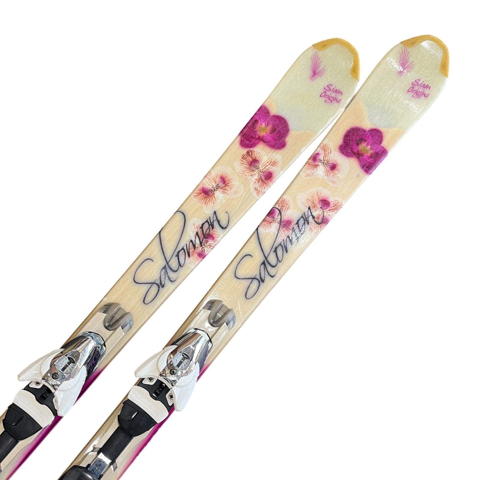 SALOMON SIAM 4 153cm レディース スキー板 ビンディング付 中古○SALOMON/サロモン○ siam origins スキー板 153cm 純正