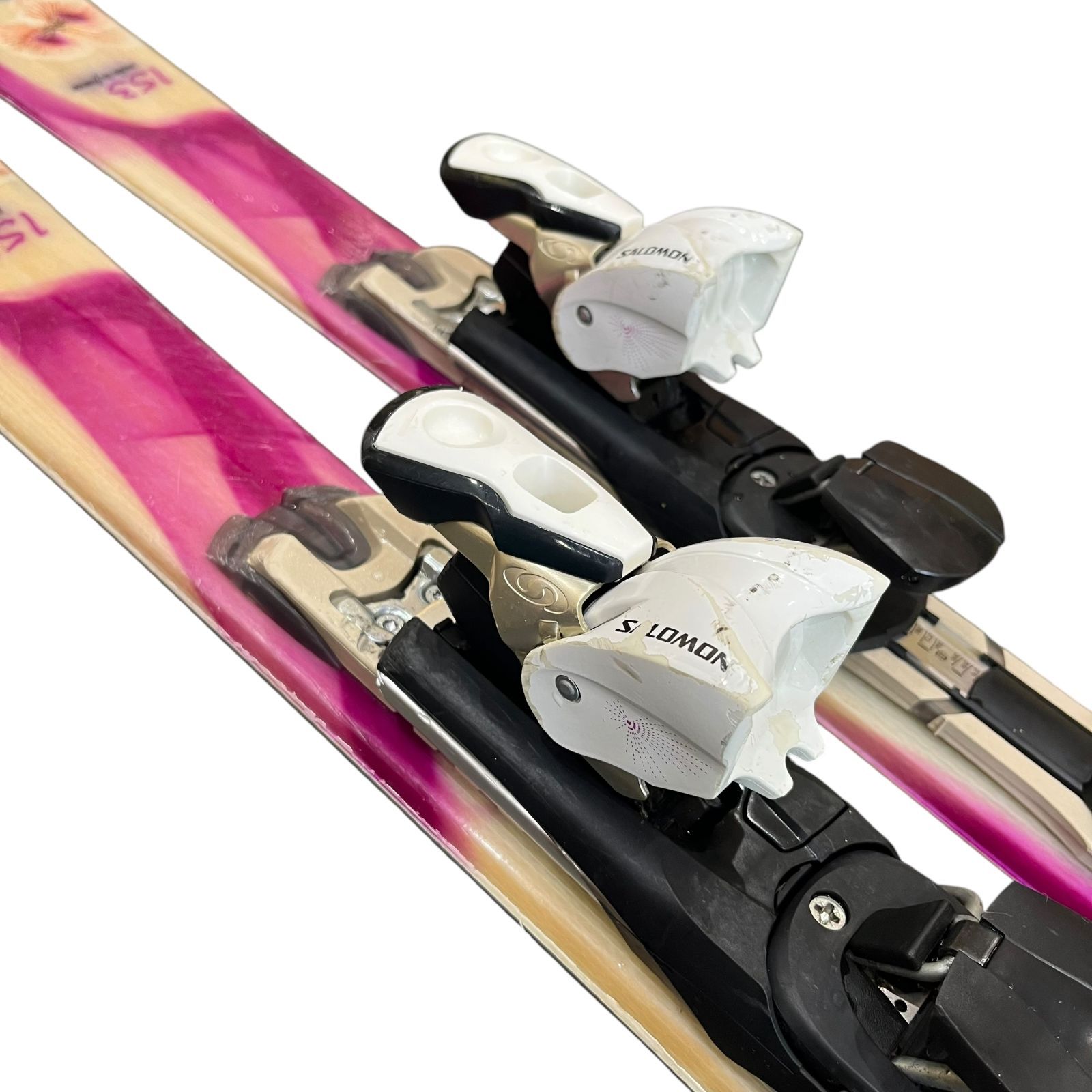 SALOMON SIAM 4 153cm レディース スキー板 ビンディング付 中古○SALOMON/サロモン○ siam origins スキー板 153cm 純正