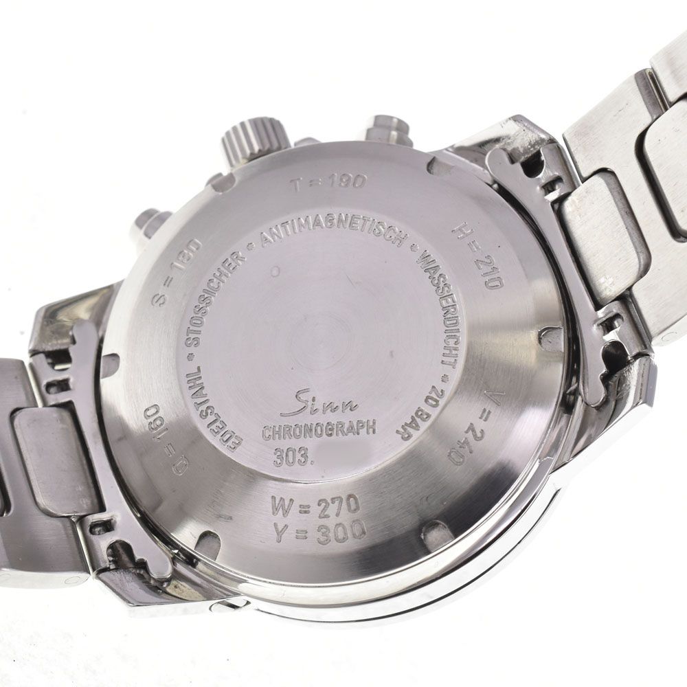 値下 ジン Sinn 303 AUTOBAHN クロノグラフ デイデイト 自動巻き