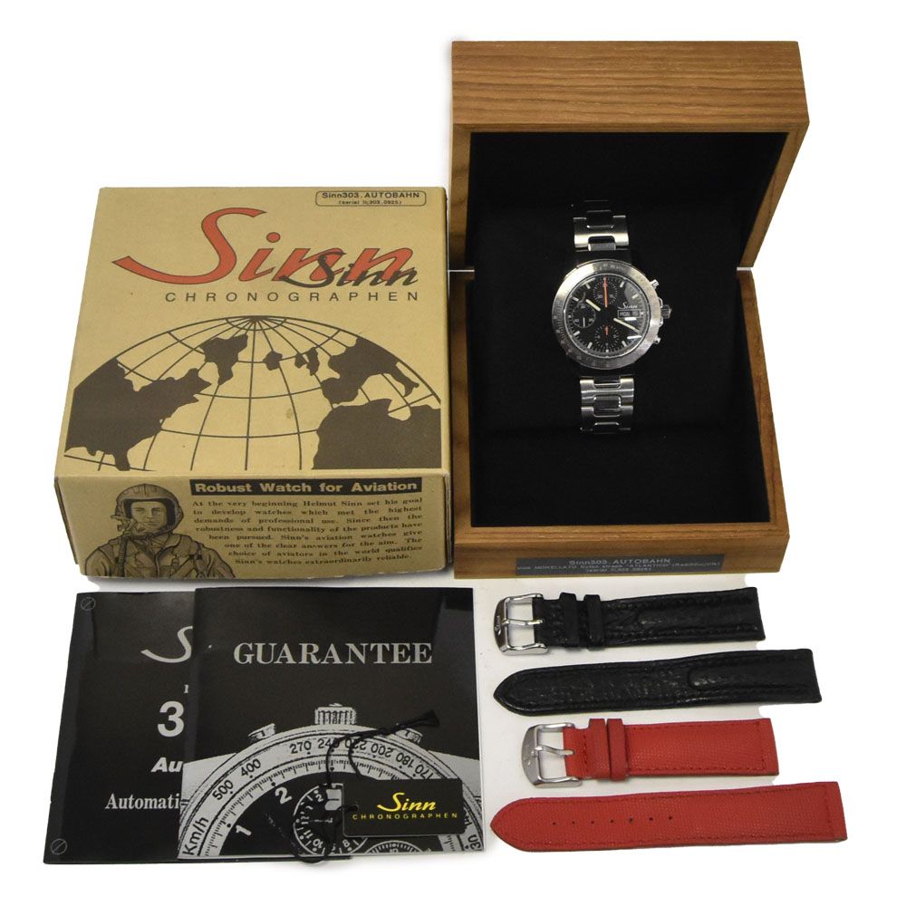 値下 ジン Sinn 303 AUTOBAHN クロノグラフ デイデイト 自動巻き