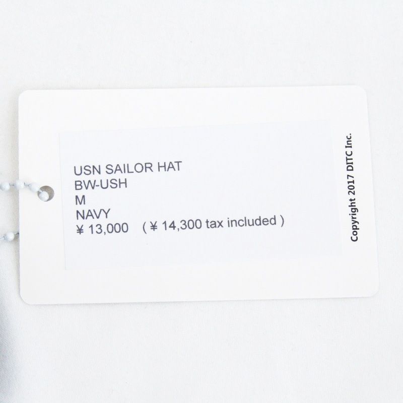 未使用 BOW WOW バウワウ セーラーハット USN SAILOR HAT BW-USH