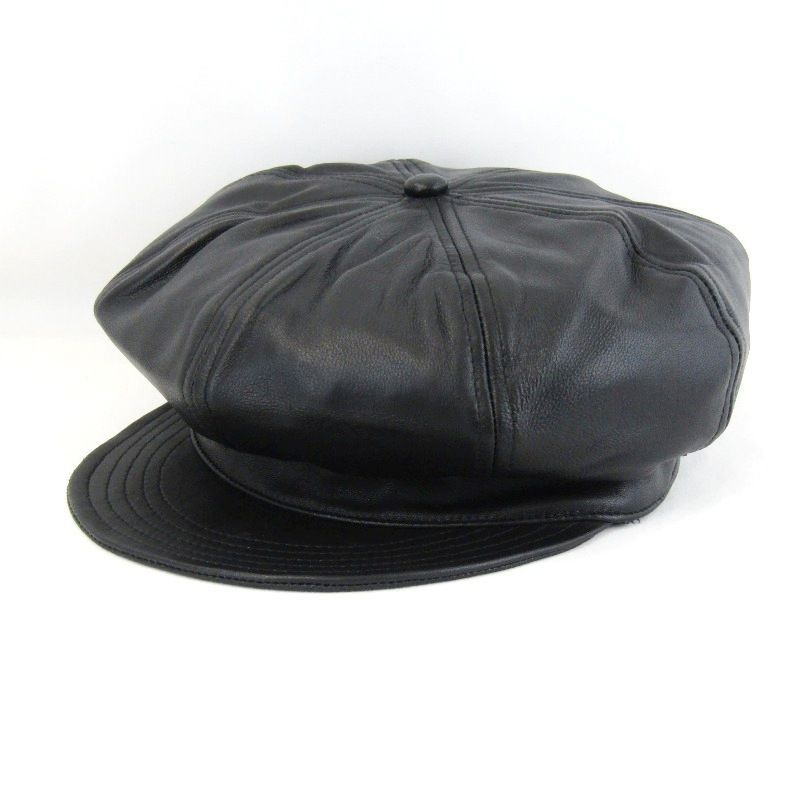 Schott ショット キャスケット 3129113 LEATHER NEWSBOY CAP レザー