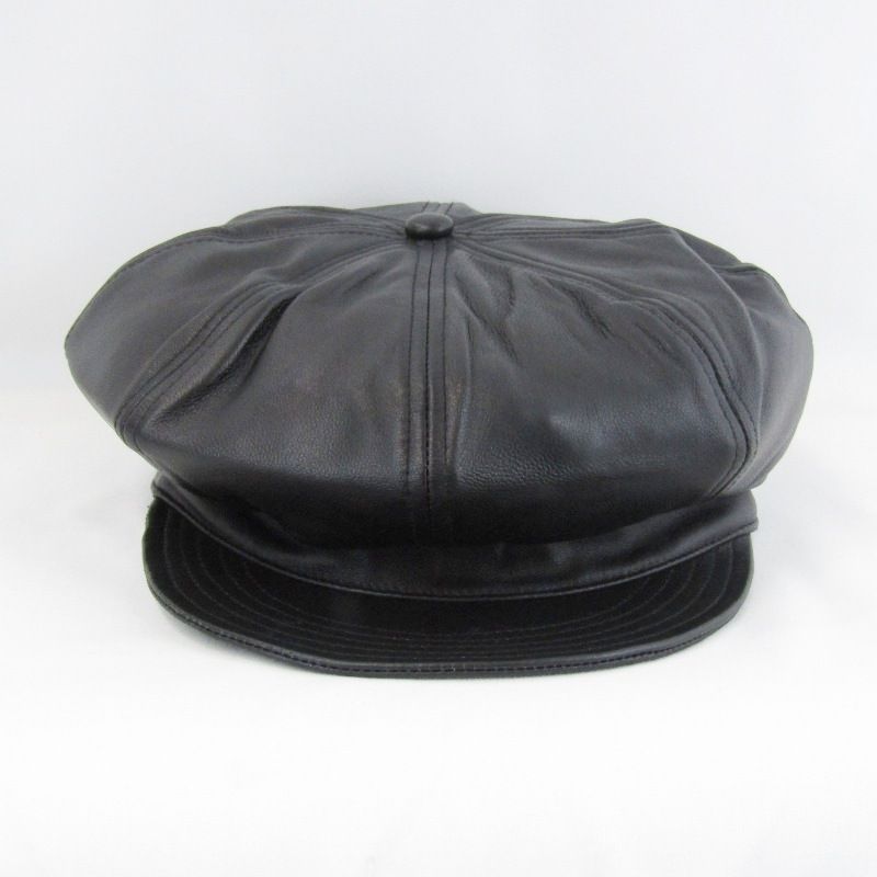 Schott ショット キャスケット 3129113 LEATHER NEWSBOY CAP レザー