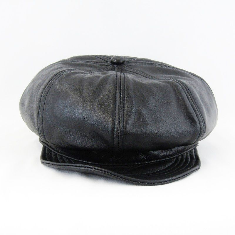 Schott ショット キャスケット 782-2974001 LEATHER NEWSBOY CAP