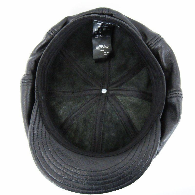 Schott ショット キャスケット 782-2974001 LEATHER NEWSBOY CAP
