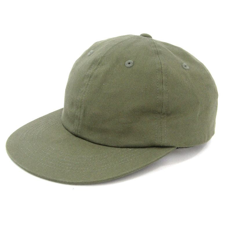 OVY オヴィ ベースボールキャップ Vintage French Drill 6 Panel Cap フレンチドリル6パネルキャップ オリーブ   47000202 OVY オヴィ ベースボールキャップ Vintage French Drill 6 Panel Cap