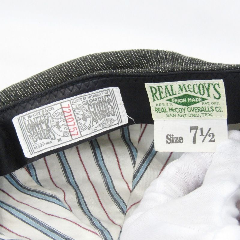 美品 The REAL McCOY'S リアルマッコイズ キャスケット キャップ 7 1/2