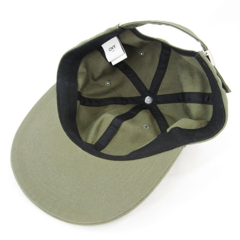 OVY オヴィ ベースボールキャップ Vintage French Drill 6 Panel Cap フレンチドリル6パネルキャップ オリーブ   47000202 OVY オヴィ ベースボールキャップ Vintage French Drill 6 Panel Cap