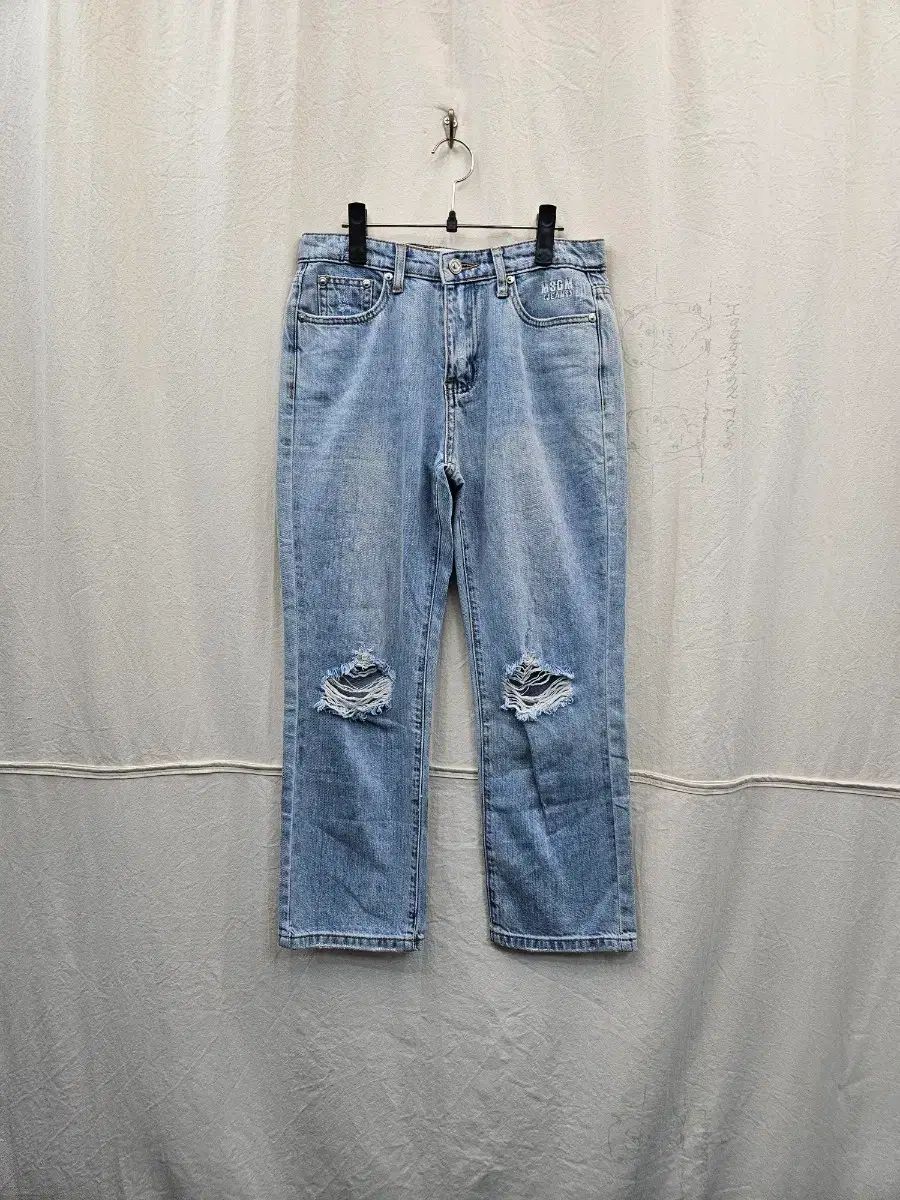 MSGM ライトブルー デニム パンツ