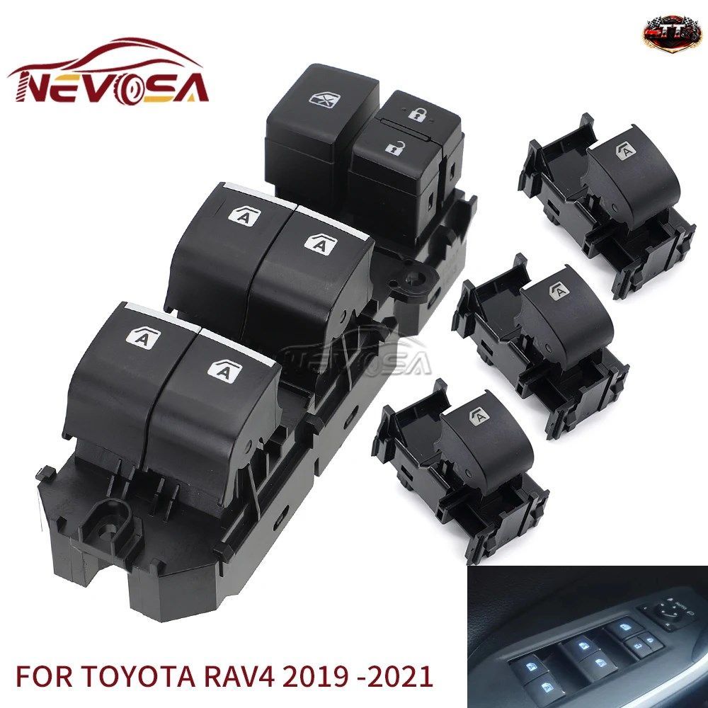 トヨタ RAV4 RAV4 カローラ C-HR 2019 - 21 パワーウィンドウスイッチボタン 左ハンドル 84040-06070 84040-33170 84040-10020 LHD
